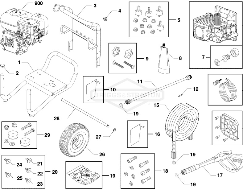 Husqvarna 3300 psi model 0021018-00 power washer replacement parts & manual